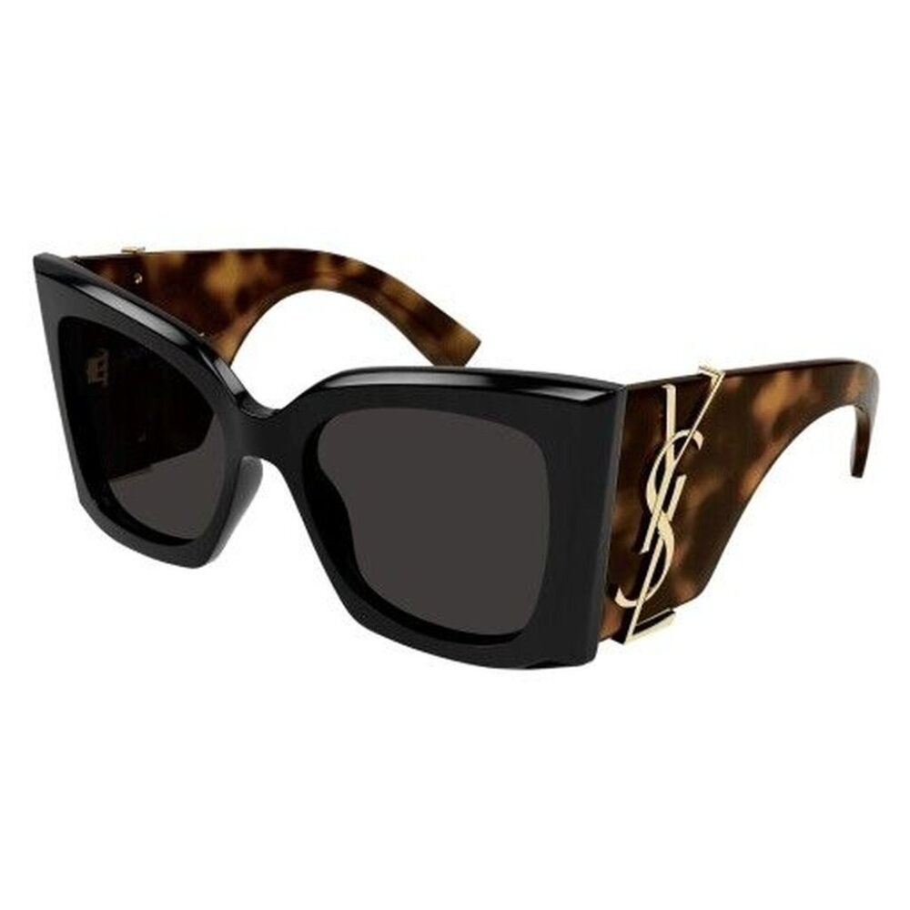 NWT SAINT LAURENT BLACK BROWN WOMEN SUNGLASSES